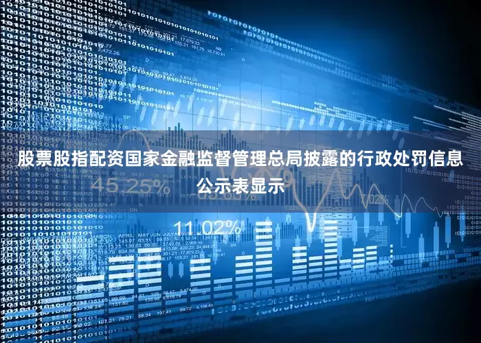 股票股指配资国家金融监督管理总局披露的行政处罚信息公示表显示